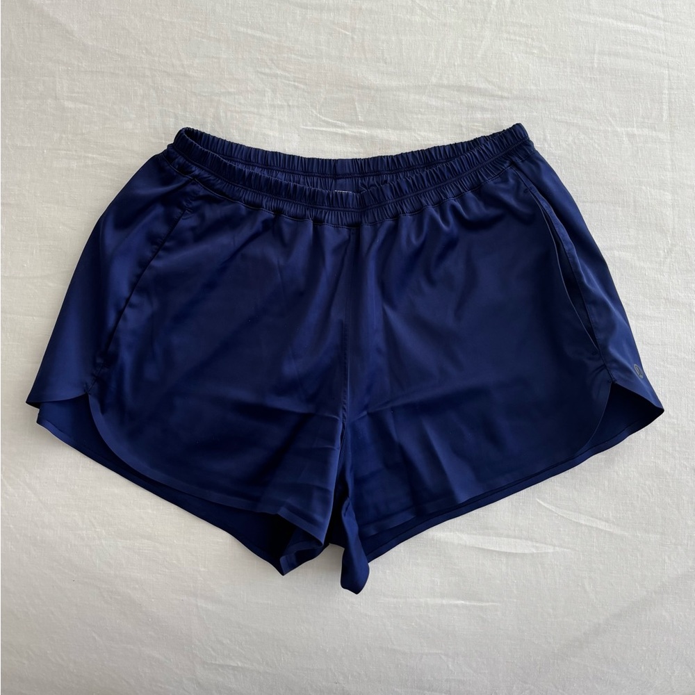 Lululemon Satin Navy Blue Shorts